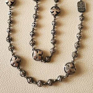 King Baby Studio RARE .925 24.5" MB Cross Necklace